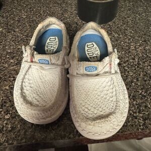 Hey Dude Kids White Sneakers